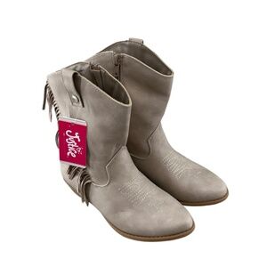 Little Girls Justice Cowgirl Western Boots With Fringe Size 3